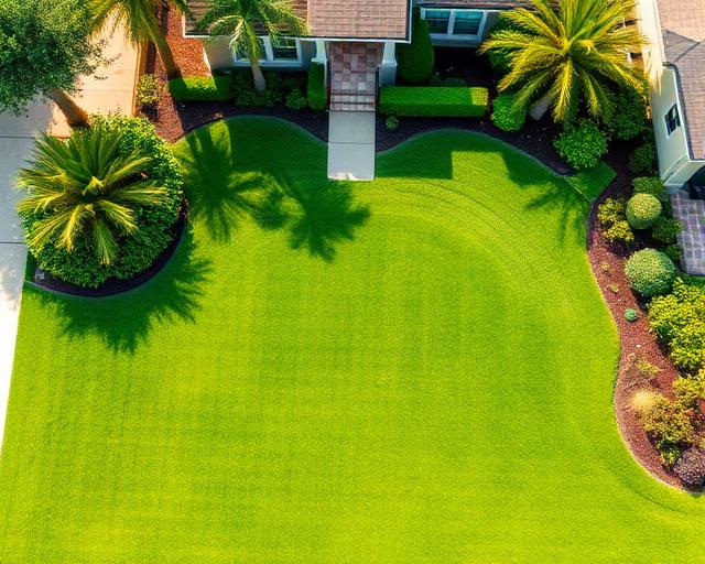 Lawn after professional care